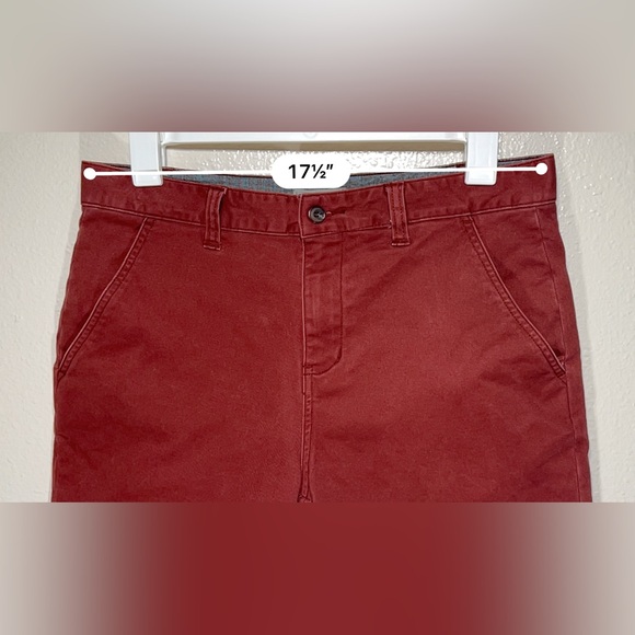 Charles and a Half Mens Shorts 8” Inseam Size 33 Burgundy Excellent Shape! - Picture 12 of 17